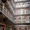 Courtyard of the building where we stayed in a woman's apartment.