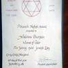 American Red Magen DAvid For Israel, Pikuach Nefesh (Hebrew for saving a life) Award presented to Malvina Burstein, September 23, 1981