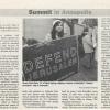 from article on Annapolis Peace Conference in the "Washington Jewish Week" -   person on right is Miriam