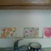 kitchen & 3 paintings I made lately